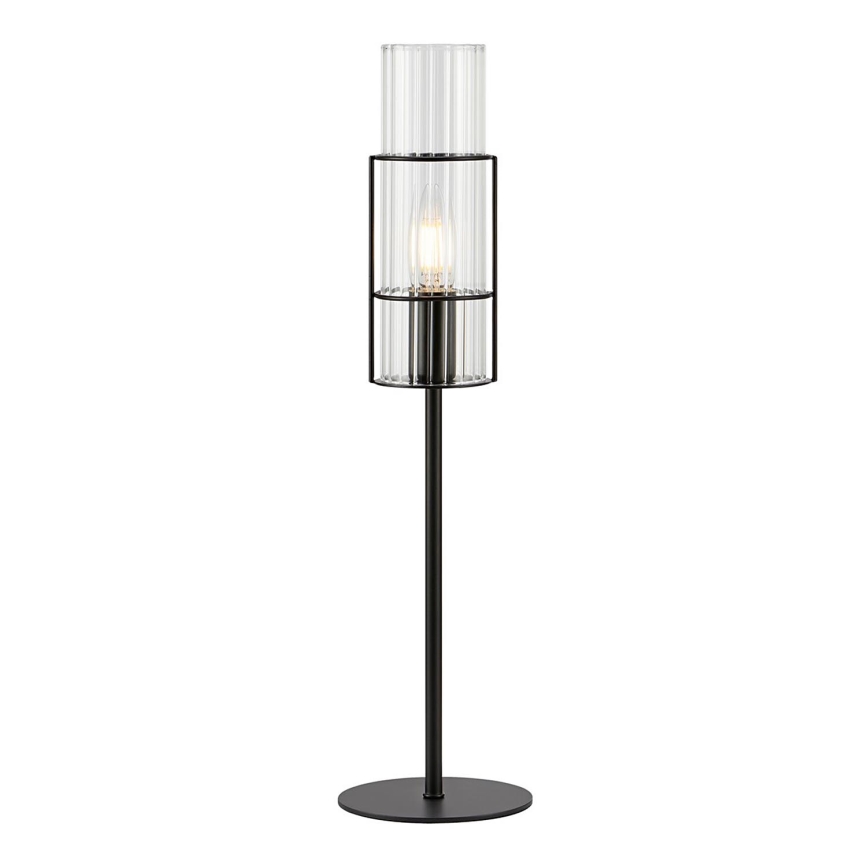 Markslöjd 108555 - Настольная лампа TUBO 1xE14/40W/230V 50 см черный/прозрачный