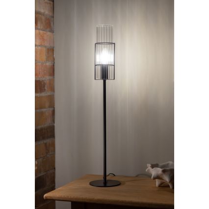 Markslöjd 108556 - Настольная лампа TUBO 1xE14/40W/230V 65 см черный/прозрачный