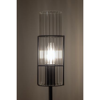 Markslöjd 108556 - Настольная лампа TUBO 1xE14/40W/230V 65 см черный/прозрачный