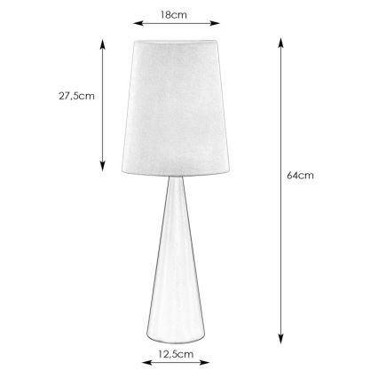 Markslöjd 108597 - Настільна лампа CONUS 1xE14/40W/230V білий/чорний