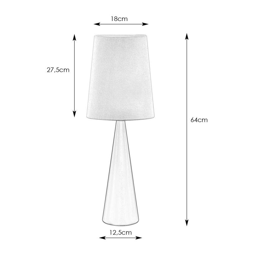 Markslöjd 108597 - Настільна лампа CONUS 1xE14/40W/230V білий/чорний