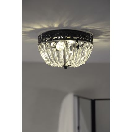 Markslöjd 108598 - Потолочный светильник ETIENNE 2xE14/40W/230V черный