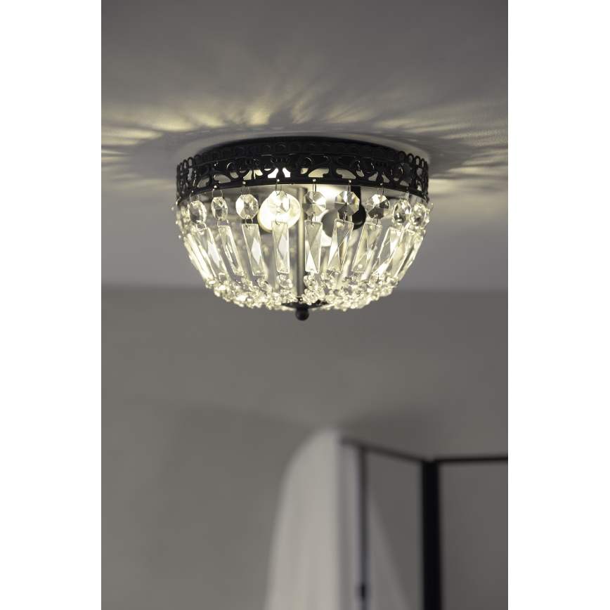 Markslöjd 108598 - Потолочный светильник ETIENNE 2xE14/40W/230V черный