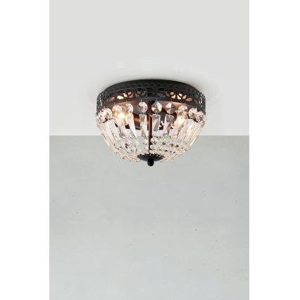 Markslöjd 108598 - Потолочный светильник ETIENNE 2xE14/40W/230V черный