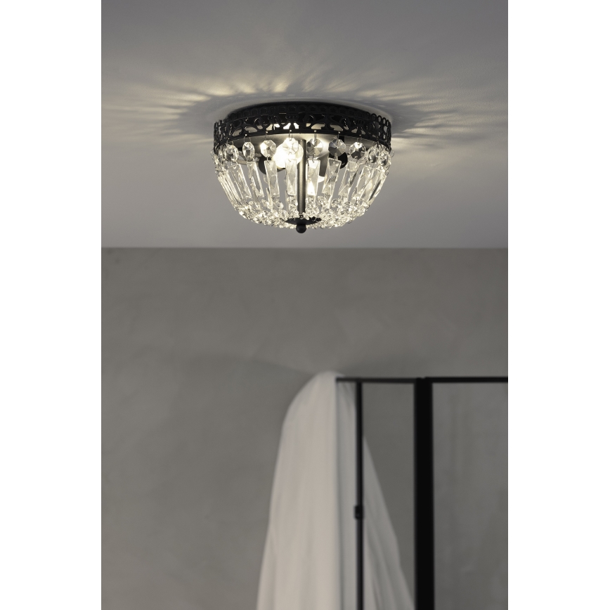 Markslöjd 108598 - Потолочный светильник ETIENNE 2xE14/40W/230V черный