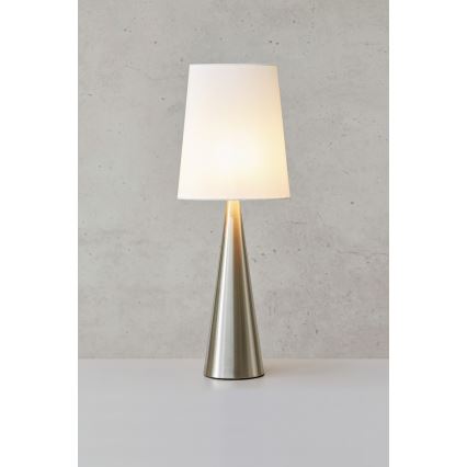 Markslöjd 108624 - Настольная лампа CONUS 1xE14/40W/230V белый/матовый хром