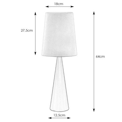 Markslöjd 108624 - Настольная лампа CONUS 1xE14/40W/230V белый/матовый хром