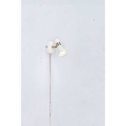 Markslöjd 108627- Настінний точковий світильник FOLIE 1xGU10/7W/230V білий/матовий хром