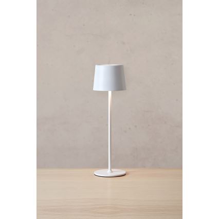 Markslöjd 108654 - Світлодіодна акумуляторна лампа з регулюванням яскравості FIORE LED/2W/5V IP44 38 см білий