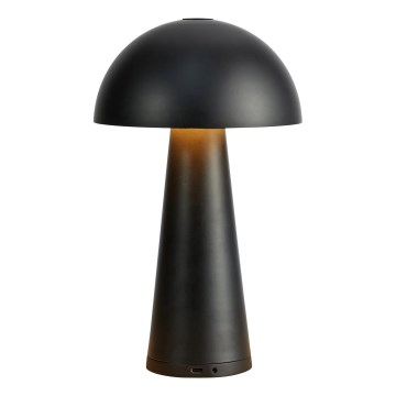 Markslöjd 108655 - LED Диммируемая перезаряжаемая настольная лампа FUNGI LED/1,5W/5V 2000 mAh IP44 черная