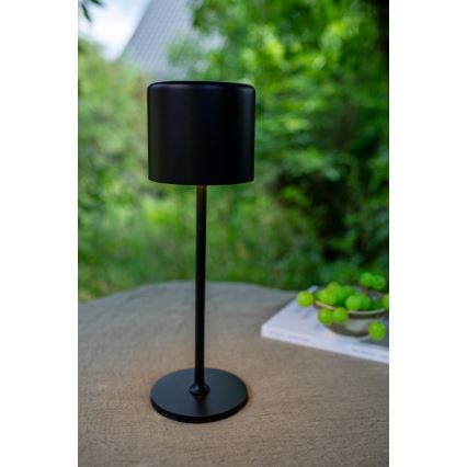 Markslöjd 108657 - LED Настільна акумуляторна лампа з регулюванням яскравості FILO LED/2W/5V IP44 30 см чорний
