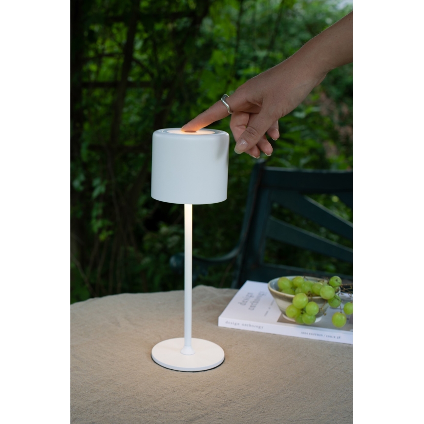 Markslöjd 108658 - LED Акумуляторна лампа з регулюванням яскравості FILO LED/2W/5V IP44 30 см білий