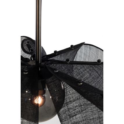 Markslöjd 108660 - Підвісна люстра STYRKA 1xE27/40W/230V діаметр 63 см чорний