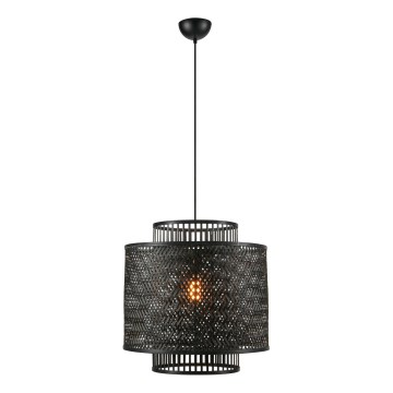 Markslöjd 108676 - Подвесная люстра STRATI 1xE27/40W/230V черный/бамбук