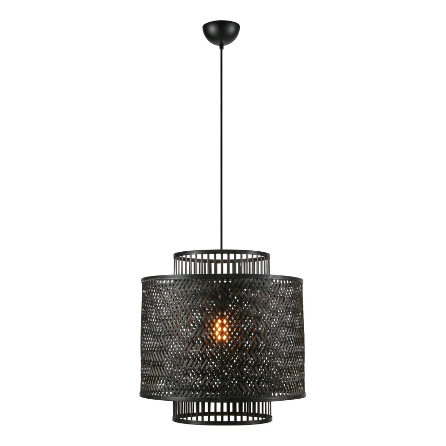 Markslöjd 108676 - Подвесная люстра STRATI 1xE27/40W/230V черный/бамбук