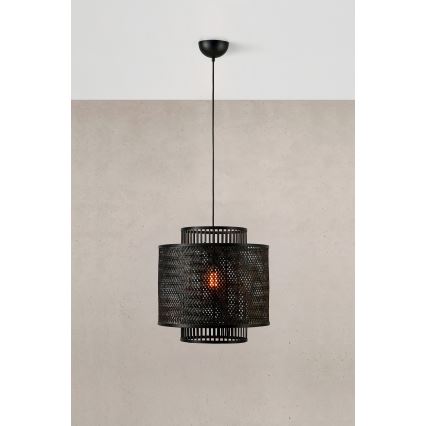 Markslöjd 108676 - Подвесная люстра STRATI 1xE27/40W/230V черный/бамбук