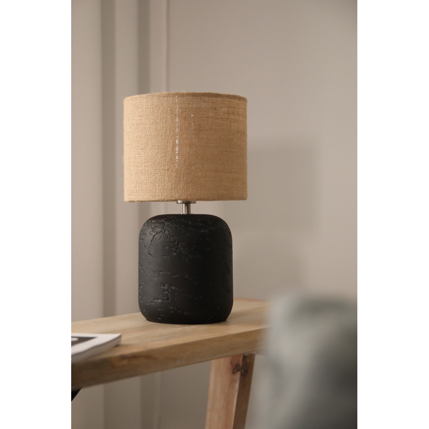 Markslöjd 108683 - Настольная лампа MONTAGNA 1xE14/40W/230V 32 см бежевый/черный