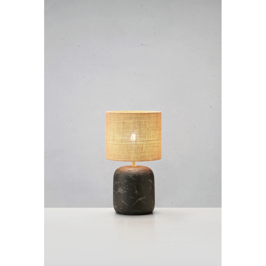 Markslöjd 108683 - Настольная лампа MONTAGNA 1xE14/40W/230V 32 см бежевый/черный