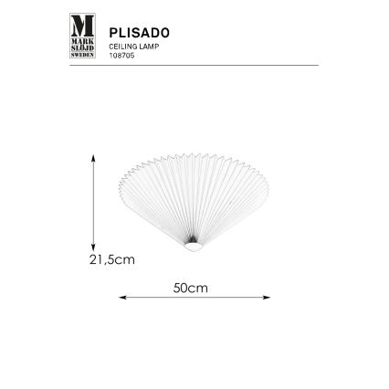 Markslöjd 108705 - Стельовий світильник PLISADO 3xE14/40W/230V діаметр 50 см бежевий