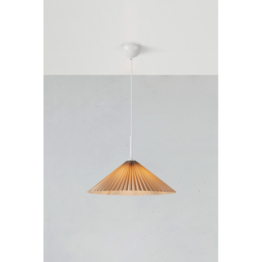 Markslöjd 108710 - Підвісна люстра PLISADO 1xE27/40W/230V діаметр 50 см бежевий