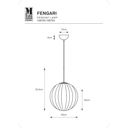 Markslöjd 108762 - Підвісна люстра FENGARI 1xE14/40W/230V чорний