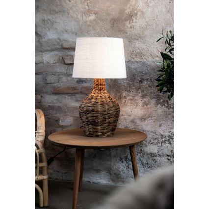 Markslöjd 108771 - Настольная лампа PAGLIA 1xE27/40W/230V белый/ротанг