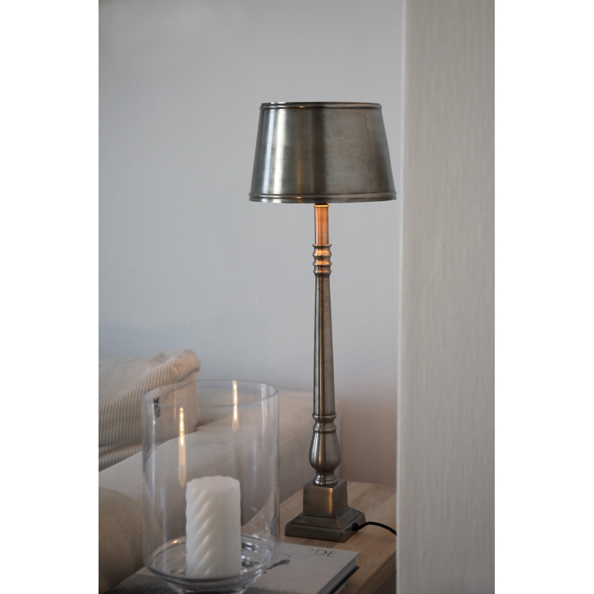 Markslöjd 108775 - Настольная лампа METALLO 1xE27/40W/230V матовый хром