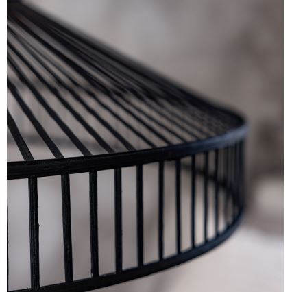 Markslöjd 108782 - Підвісна люстра TAPA 1xE27/40W/230V чорний/бамбук