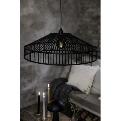 Markslöjd 108782 - Подвесная люстра TAPA 1xE27/40W/230V черный/бамбук
