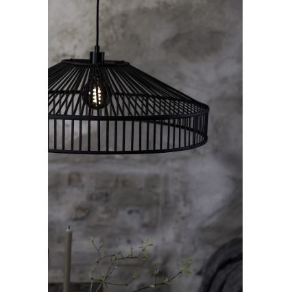 Markslöjd 108782 - Подвесная люстра TAPA 1xE27/40W/230V черный/бамбук