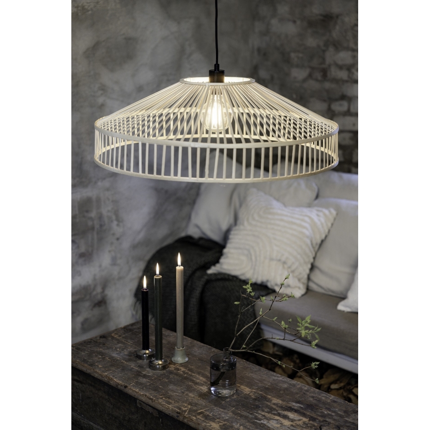 Markslöjd 108783 - Підвісна люстра TAPA 1xE27/40W/230V бежевий/бамбук