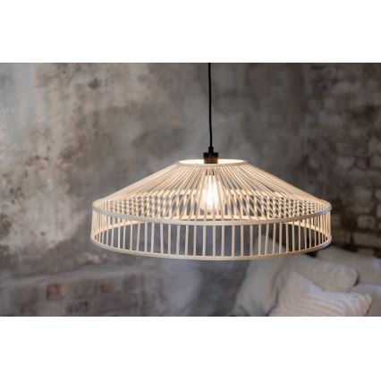 Markslöjd 108783 - Підвісна люстра TAPA 1xE27/40W/230V бежевий/бамбук