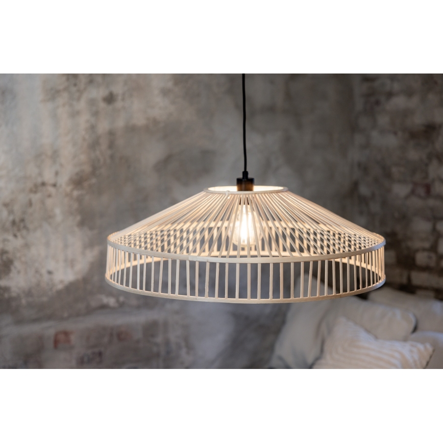 Markslöjd 108783 - Підвісна люстра TAPA 1xE27/40W/230V бежевий/бамбук