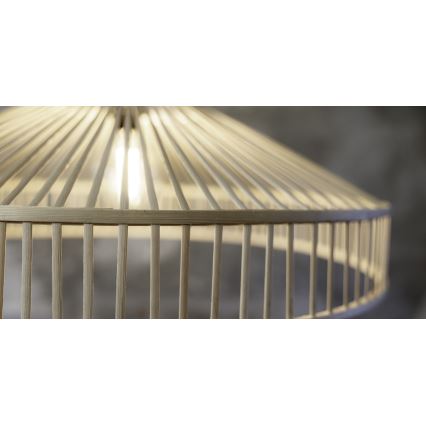 Markslöjd 108783 - Підвісна люстра TAPA 1xE27/40W/230V бежевий/бамбук