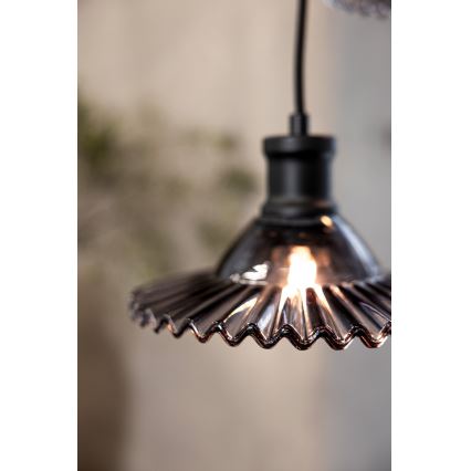 Markslöjd 108853 - Підвісна люстра NOVIA 3xE27/40W/230V чорний/димчастий