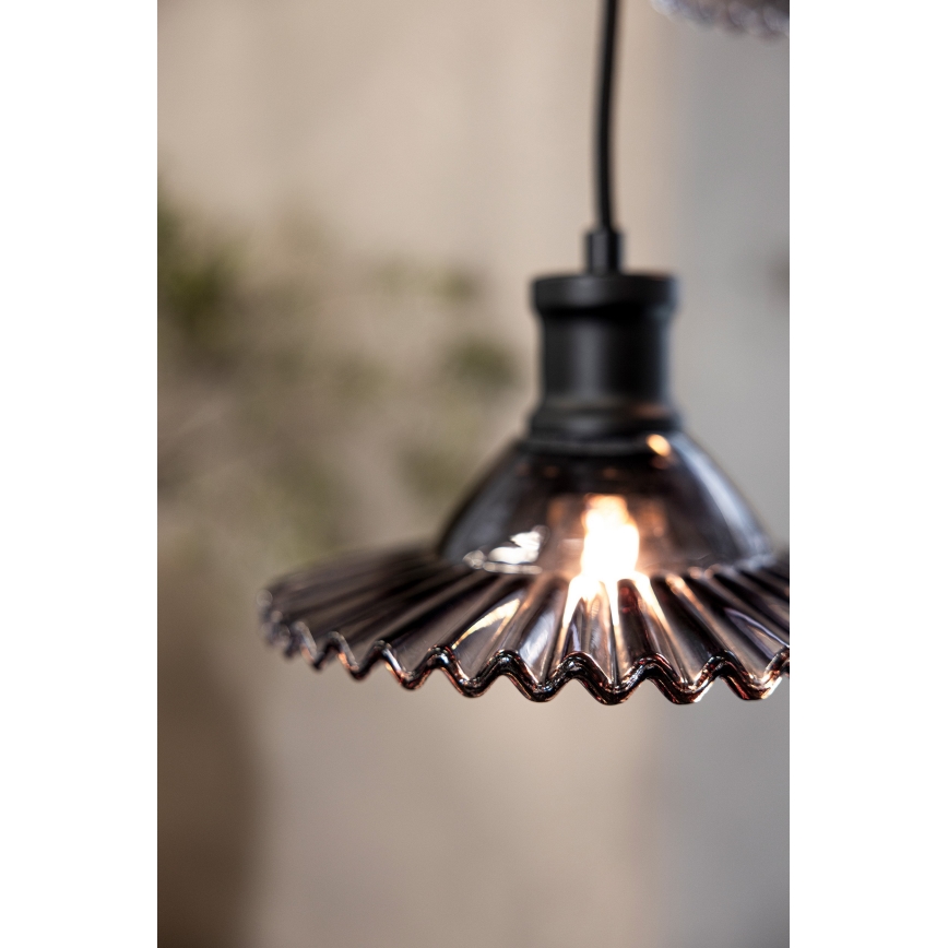 Markslöjd 108853 - Підвісна люстра NOVIA 3xE27/40W/230V чорний/димчастий