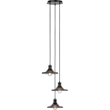Markslöjd 108853 - Подвесная люстра NOVIA 3xE27/40W/230V черный/дымчатый