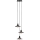 Markslöjd 108853 - Подвесная люстра NOVIA 3xE27/40W/230V черный/дымчатый