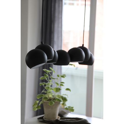 Markslöjd 108860 - Підвісна люстра CUPOLO 7xE14/40W/230V чорний