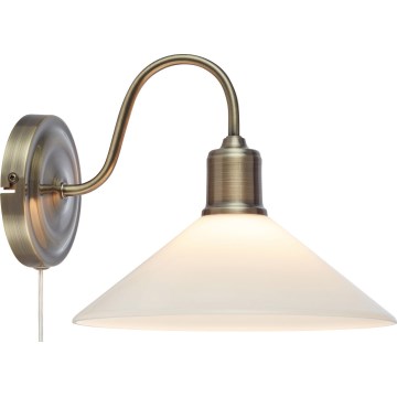 Markslöjd 108865 - Настенная лампа VELA 1xE27/40W/230V латунь/белый