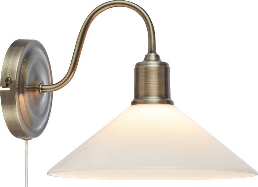 Markslöjd 108865 - Настенная лампа VELA 1xE27/40W/230V латунь/белый