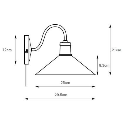 Markslöjd 108865 - Настенная лампа VELA 1xE27/40W/230V латунь/белый