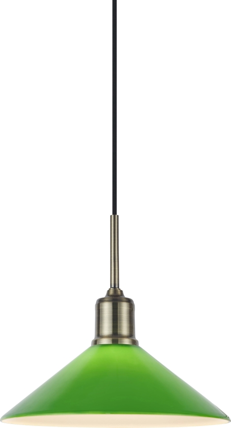 Markslöjd 108868 - Підвісна люстра VELA 1xE27/40W/230V латунь/зелений