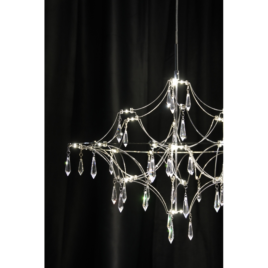 Markslöjd 108869 - LED Кришталева підвісна люстра з регулюванням яскравості EFESOS LED/14W/230V діаметр 60 см