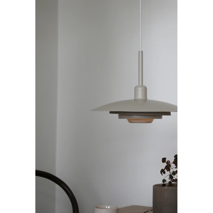 Markslöjd 108875 - Подвесная люстра PINY на тросе 1xE27/60W/230V, диаметр 35 см, бежевого цвета
