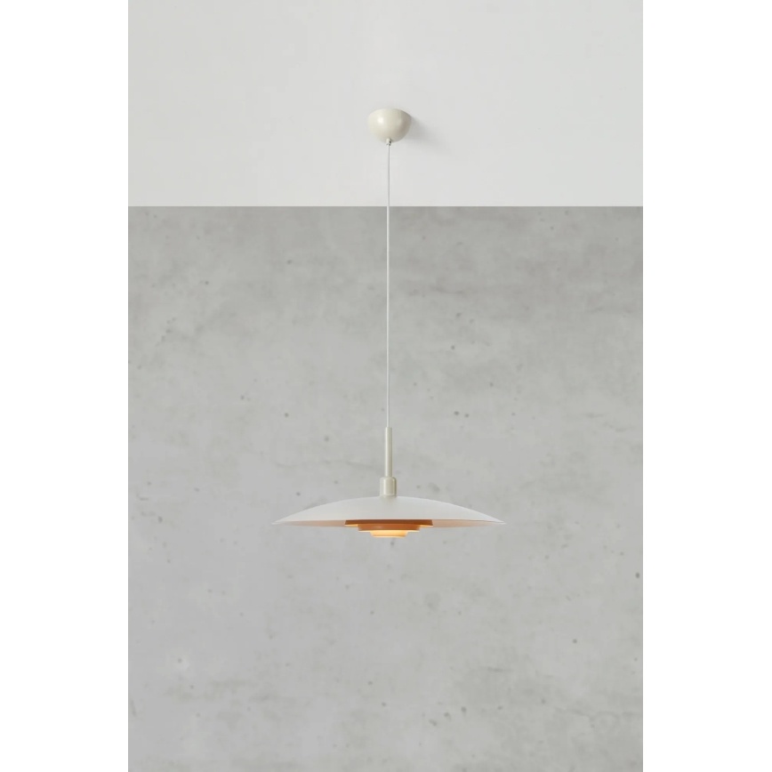 Markslöjd 108877 - Подвесная люстра на шнуре PINY 1xE27/60W/230V, диаметр 57 см, бежевый