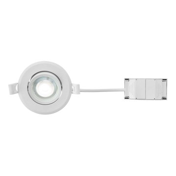 Markslöjd 108885 - LED димований вбудований світильник для ванної кімнати PLUTO LED/4,9W/230V CRI 90 IP44 білий