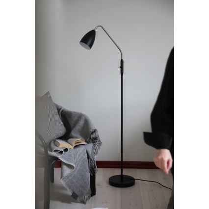 Markslöjd 108886 - регульований LED-торшер PATRO LED/4,9W/230V CRI 90 чорний