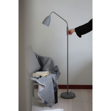 Markslöjd 108888 - диммируемый LED-торшер PATRO LED/4,9 Вт/230 В CRI 90 серый
