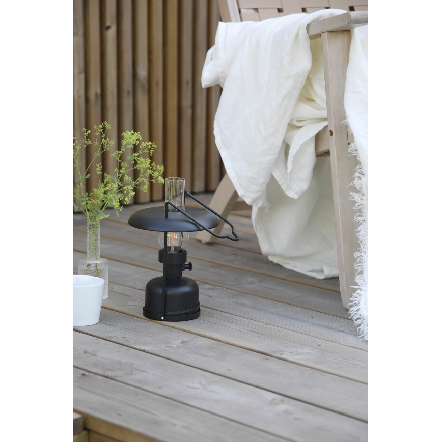 Markslöjd 108893 - Регульована LED зовнішня акумуляторна настільна лампа FANOS LED/2,5W/3,7V 4000 mAh IP44 чорна